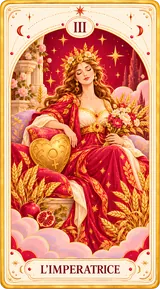 L'Imperatrice, Arcano Maggiore III dei tarocchi illustrati Cartomando
