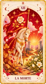 La Morte, Arcano Maggiore XIII dei tarocchi illustrati Cartomando