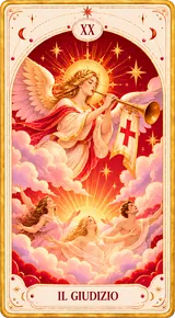 Il Giudizio, Arcano Maggiore XX dei tarocchi illustrati Cartomando